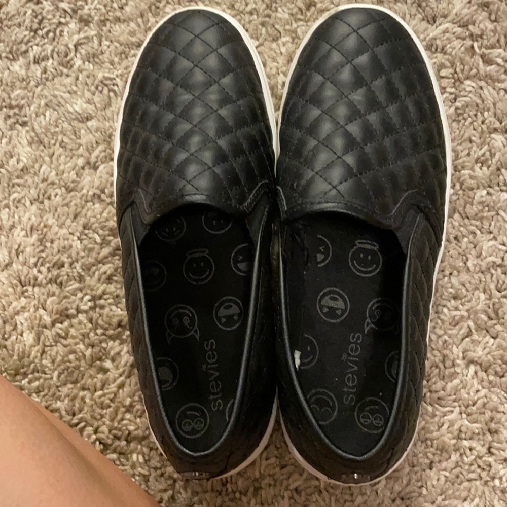Black slip on shoes
